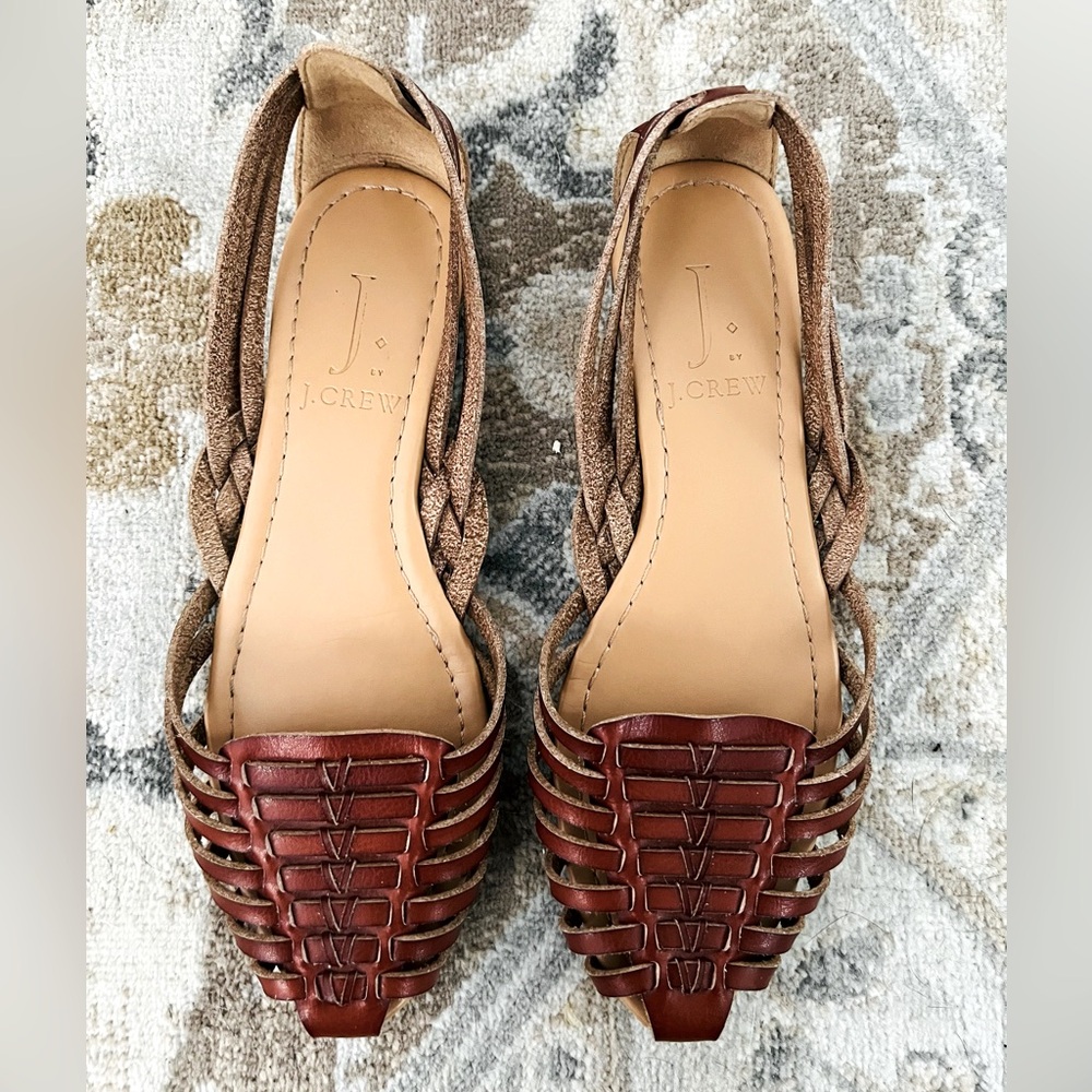 J. Crew Women's Brown Woven Sandals